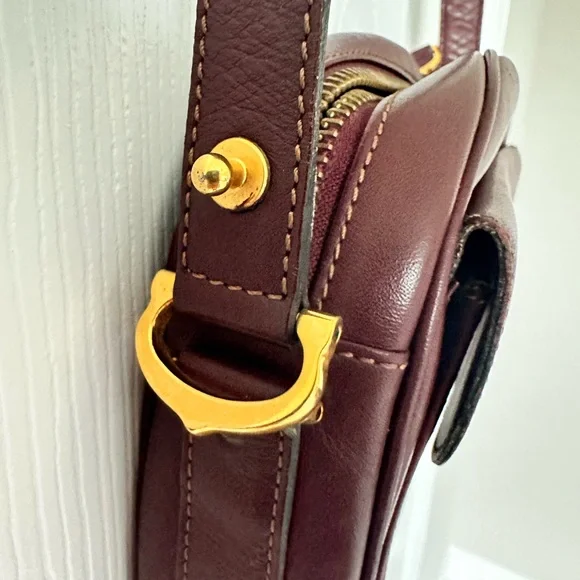 Cartier Must de Cartier Bordeaux Leather Crossbody/Shoulder Bag Pre Loved beauty - Picture 15 of 16